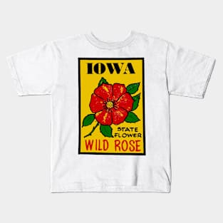 Vintage Iowa Decal Kids T-Shirt